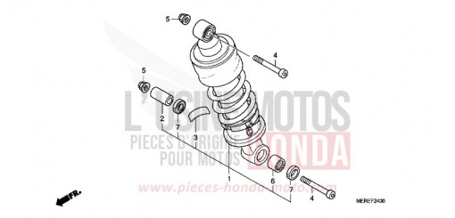 REAR CUSHION CBF600NA9 de 2009